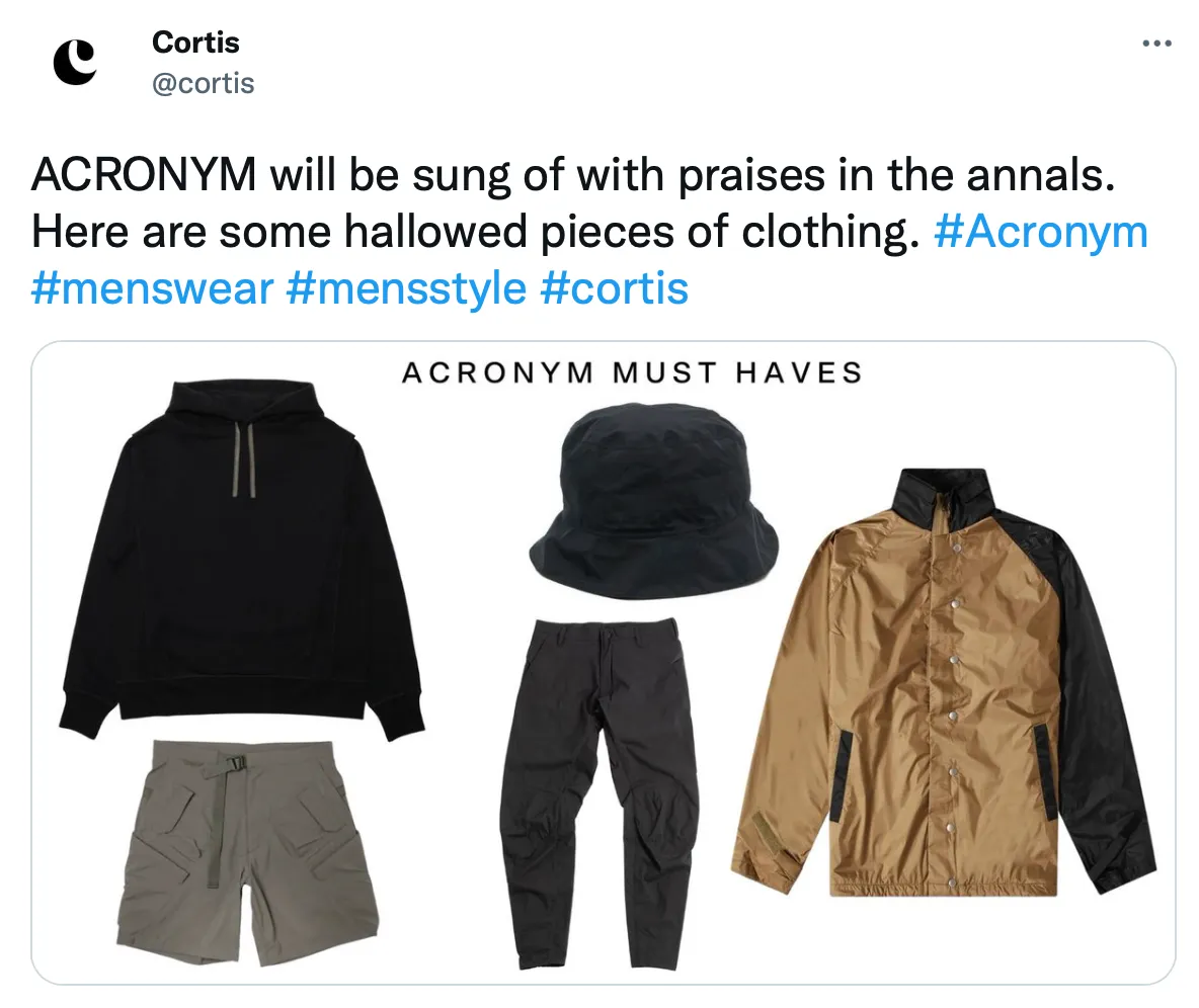 Best Men's Clothing Brands Acronym