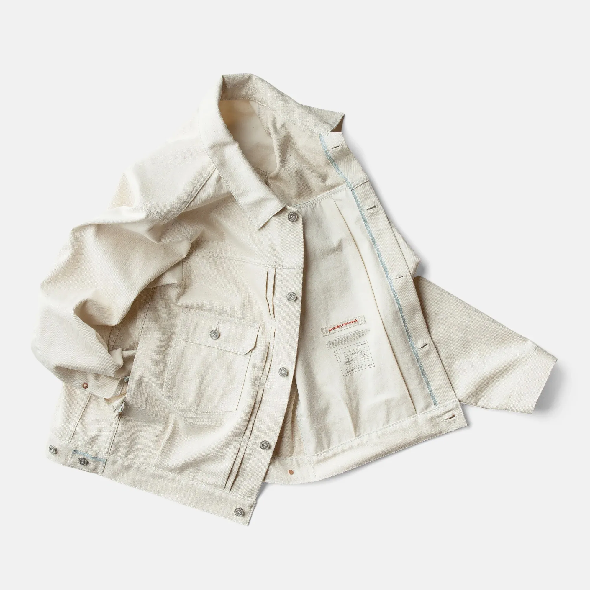 cottle white denim jacket