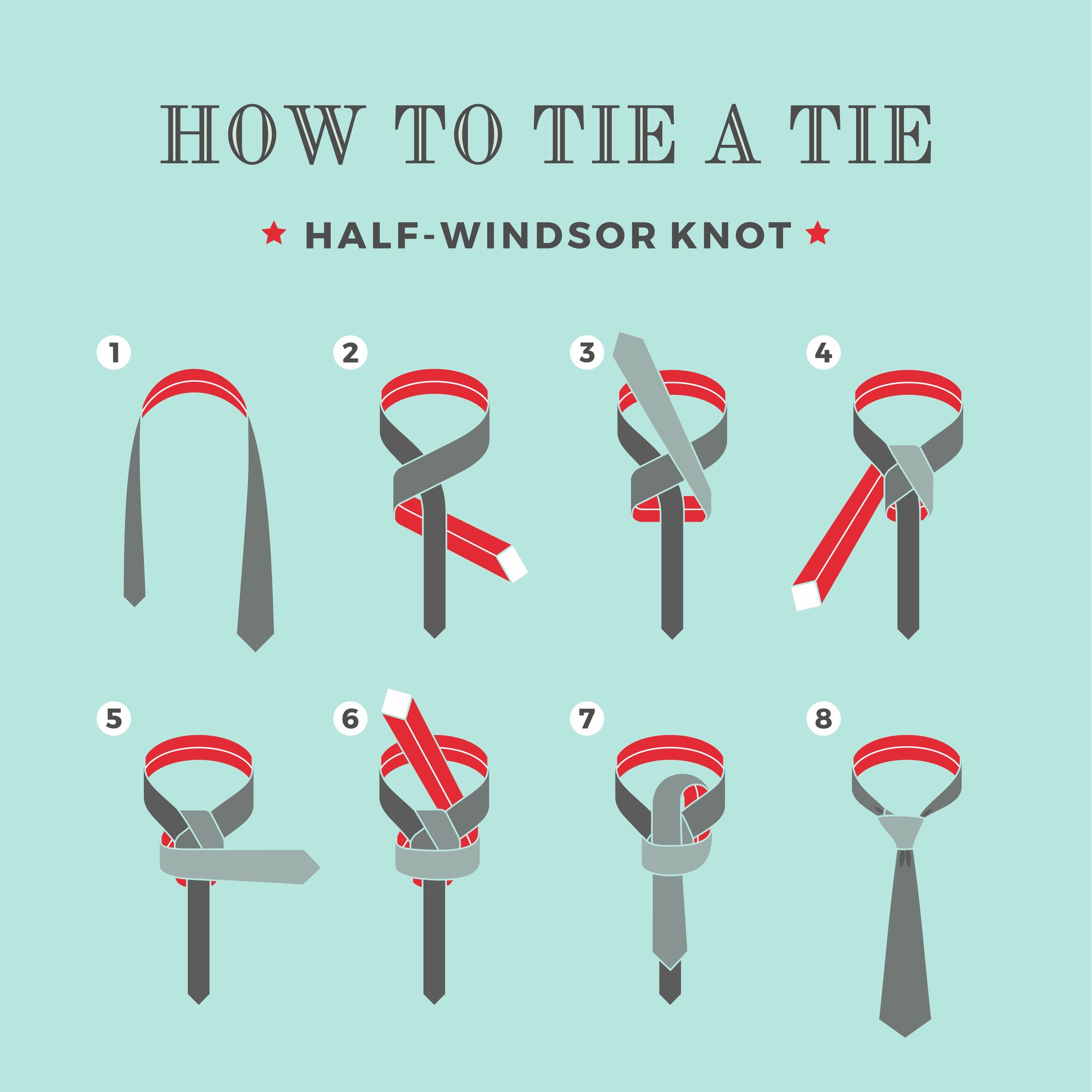 How to tie a tie: Tying a half Windsor tie knot