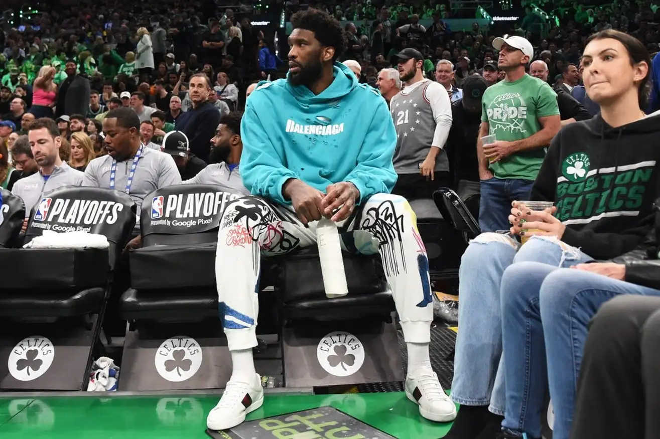 MVP On Court, MVP Off. Joel Embiid Wore That Balenciaga Sweatshirt