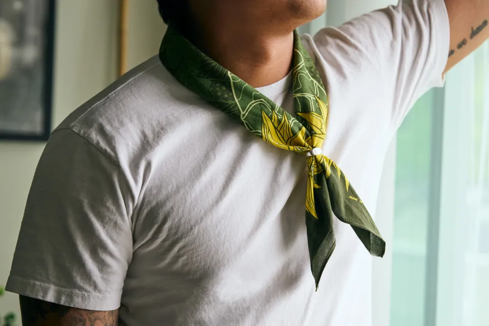 One Ear and Rythmic Tones serve up the coolest bandanas you can buy.